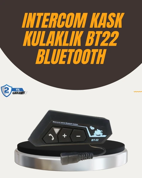 Su Geçirmez Bt22 Bluetooth Kask Kulaklığı Gps Ve Müzik Uyumlu ürün görseli 1