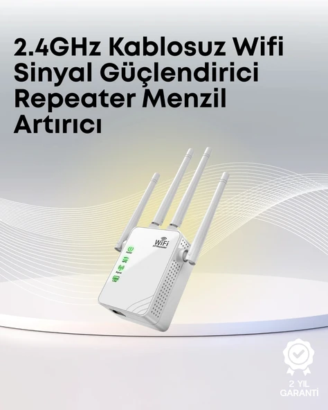 Yüksek Hızlı Parazit Önleyici Wifi Repeater Router ürün görseli 1