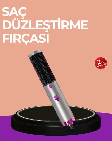 Hacim Veren Ve Saç Elektriklenmesini Önleyen Sıcak Hava Fırçası ürün görseli 1