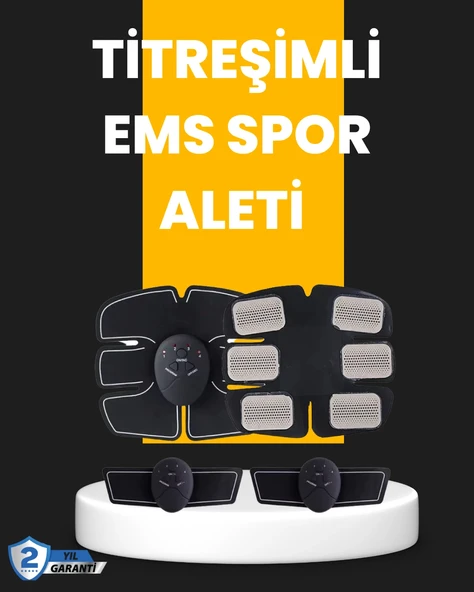 Titreşimli Ems Spor Ve Fitness Cihazı Karın Kası Kol Bacak 2025 Model ürün görseli 1