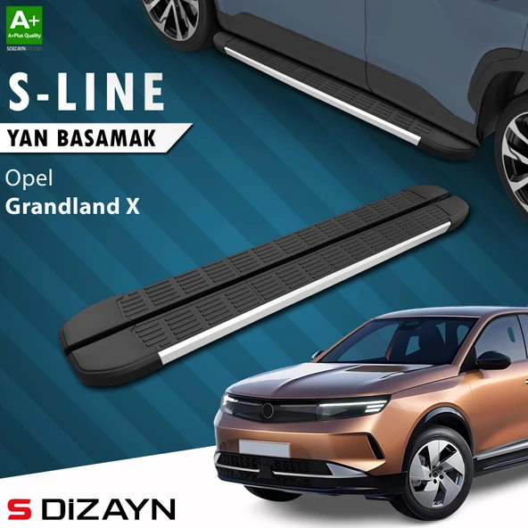 S-Dizayn Opel Grandland 2 Elektrikli S-Line Aluminyum Yan Basamak 193 Cm 2024 Üzeri A+ Kalite ürün görseli 1
