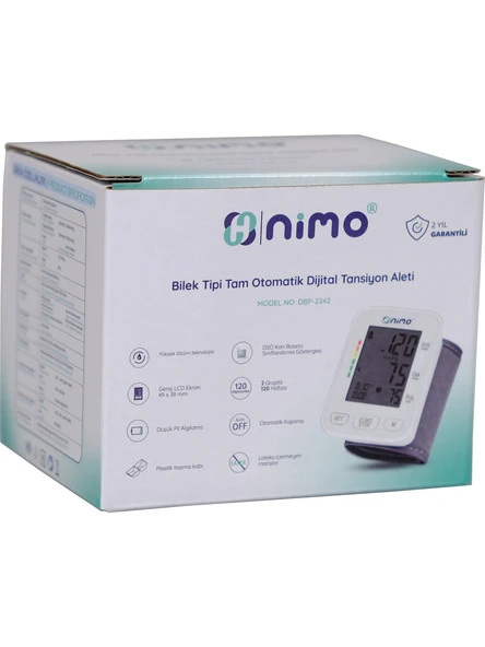 Nimo DBP-2242 Bilekten Dijital Tansiyon Aleti ürün görseli 1