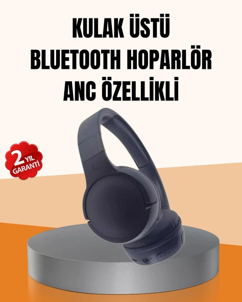 Ayarlanabilir Baş Bantlı Kablosuz Kulak Üstü Kulaklık ürün görseli 1
