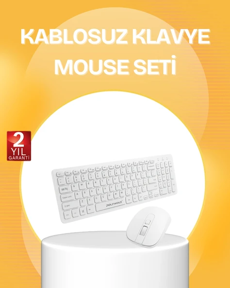 Kablosuz Klavye Mouse Takımı - Ergonomik, Sessiz Ve Enerji Tasarruflu ürün görseli 1
