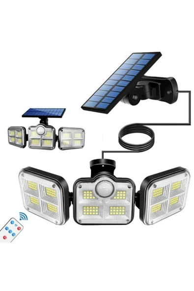 Uzaktan Kumandalı 122 Led Sensörlü Bahçe Lambası ürün görseli 1