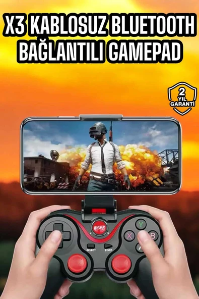 Android Uyumlu Gamepad X3 Game Stick Oyun Kolu Bluetooth Bağlantılı ürün görseli 1