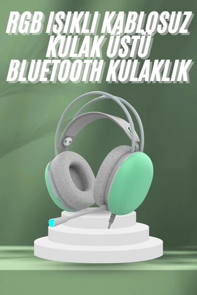 Unısex Yüksek Ses Kaliteli Yumuşak Kılıflı Kablosuz Kulak Üstü Bluetooth Kulaklık ürün görseli 1