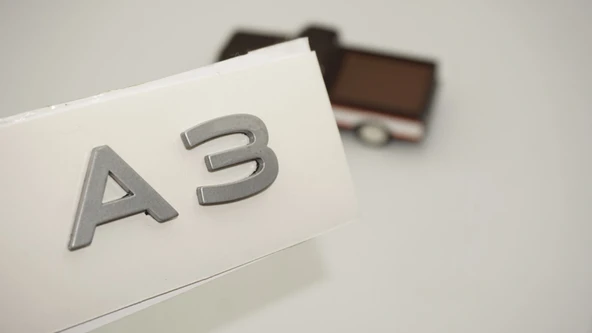 DK Tuning A3 2025+ Bagaj Gümüş 3M Yazı Logo Audi İle Uyumlu ürün görseli 1