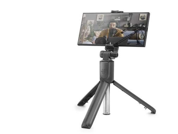 Telefon Tripodu Ve Selfie Çubuğu Seti Bluetooth 5.0 Kumandalı 100 Cm - Siyah ND1042 ürün görseli 1