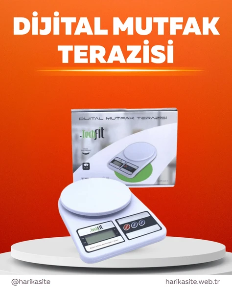 Pratik Ve Şık Tasarımıyla Dijital Mutfak Tartısı ürün görseli 1