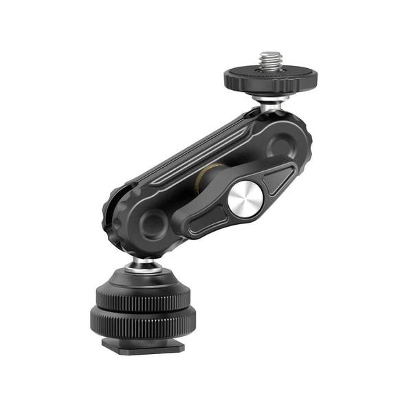 Ulanzi R098 Double Ball Head Magic Arm (1/4"-20 ve Cold Shoe) ürün görseli 1