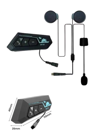 Bluetooth Kask Kulaklığı Intercom 5.0 Bluetooth Android Ve İos Uyumlu - Resim 5