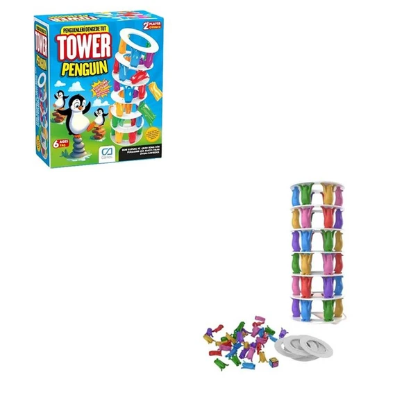 Ca Games Curious & Genius Penguen Tower Denge Oyunu ürün görseli 1