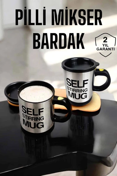 Mikser Kupa Yazılı Mug Bardak Karıştırma Özelliği ürün görseli 1