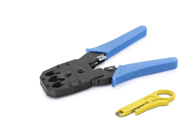 RJ45 8P8C Network Sıkma Pensesi Mavi TK615 ürün görseli 1