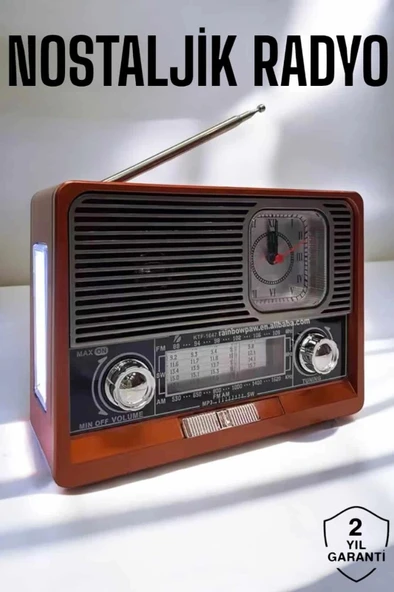 Nostaljik Radyo Usb,aux Ve Sd Kart Girişli Bluetooth Bağlantılı ürün görseli 1