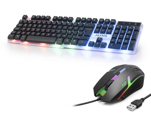 Gaming Klavye Ve Mouse Seti Led - Siyah KGC10 ürün görseli 1