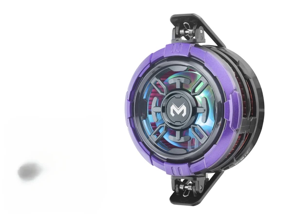 Manyetik Klipsli Telefon Soğutucu Fan Rgb Mor Siyah CX08AI ürün görseli 1