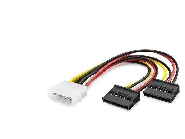 Sata Power Y Kablosu 2 In 1 16 Cm - Siyah HDX5525 ürün görseli 1