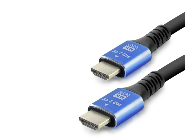 Fiber Optik Hdmi 2.1 Kablo 8K Uhd 60 Hz Od 8.0 Mm 1.5 M - Siyah Mavi HDX2044 ürün görseli 1