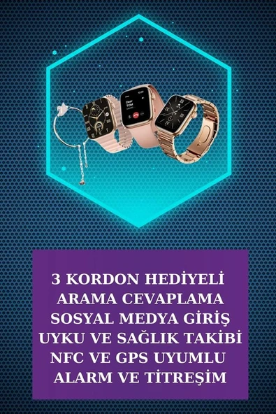 Dijital Göstergeli Powerbank Bluetooth Kulaklık Ve Yeni Nesil Amoled Ekran Akıllı Saat ürün görseli 1