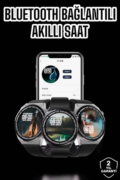 Akıllı Saat Gps Ve Nfc Özelliği Sesli Görüşme Dokunmstik Ekran ürün görseli 1