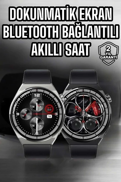 Akıllı Saat Dokunmatik Ekran Sesli Görüşme Ve Bildirim Görme Sağlık Takibi ürün görseli 1