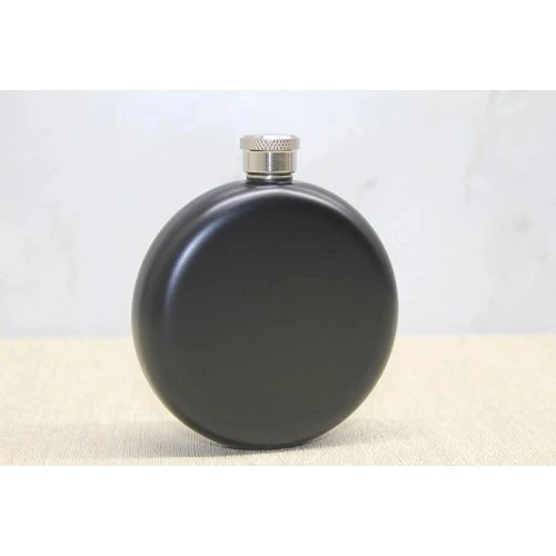 HERŞEYTREND Yuvarlak Tekli Matara 5 Oz Siyah ürün görseli 1