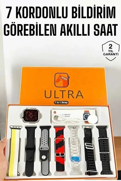 Akıllı Saat 7 Farklı Kordonlu Arama Cevaplayan Bildirim Gps Özelliği ürün görseli 1