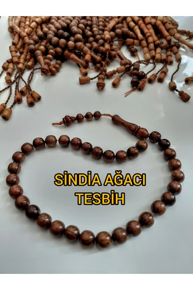 SEVER DOĞAL TAŞ SİNDİA AĞACI TESBİH - Resim 3