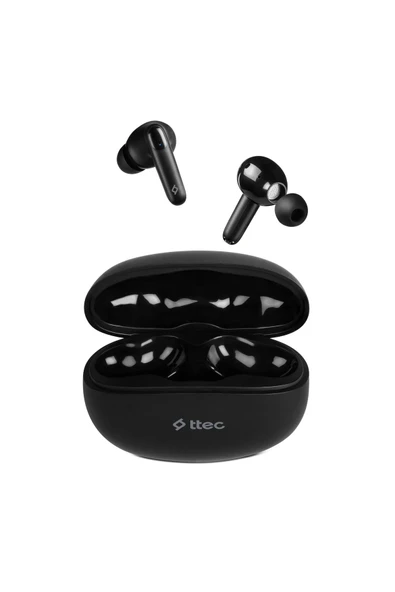 Ttec AirBeat Shift ENC Gerçek Kablosuz TWS Bluetooth Kulaklık - 2KM166 Siyah ürün görseli 1