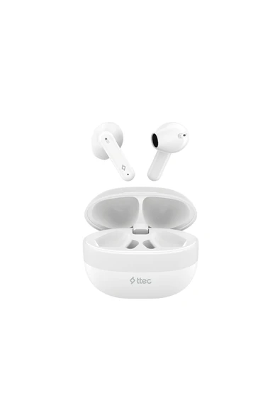 Ttec AirBeat Crisp Gerçek Kablosuz TWS Bluetooth Kulaklık - 2KM175 Beyaz ürün görseli 1