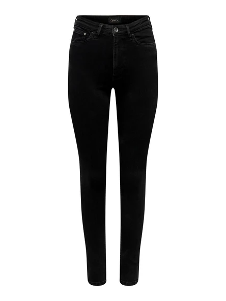 ONLICONIC HW SK LONG ANK DNM NOOS Kadın Siyah Denim Pantolon - 15247810 ürün görseli 1