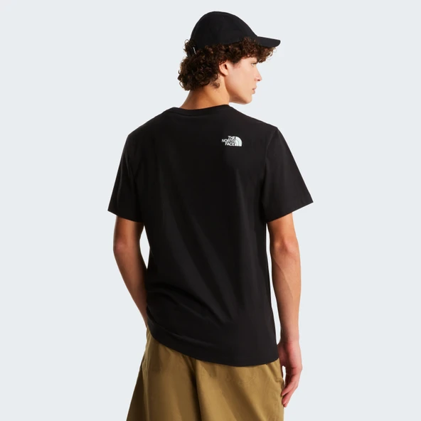M MOUNTAIN LINE REGULAR SHORT SLEEVE TEE Black Black L - Resim 2
