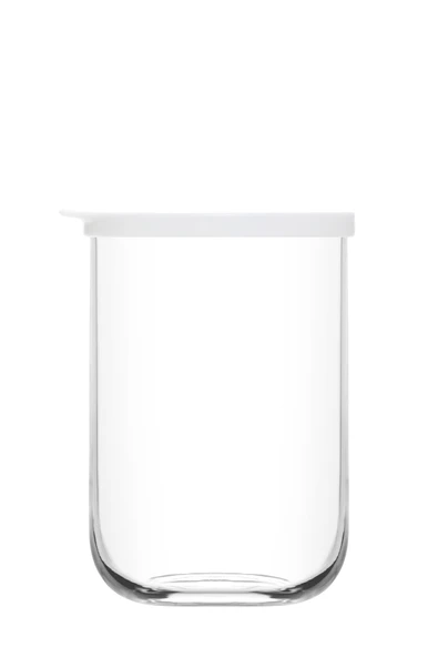 LAV Duo Cam Saklama Kabı 2'li Büyük Boy 1000 ml Beyaz Plastik Kapaklı ürün görseli 1
