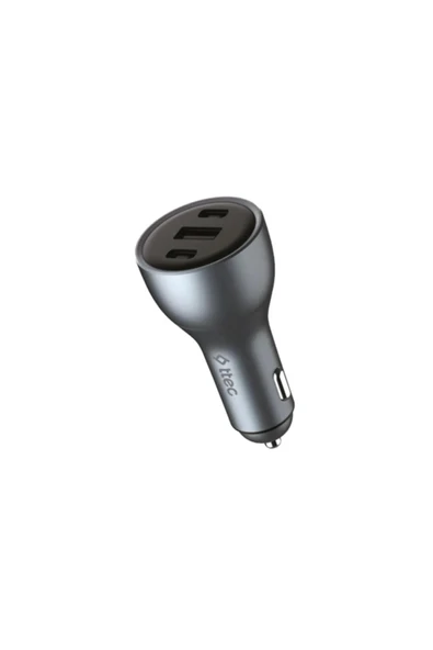 Ttec SmartCharger Trio PD 130W Araç Hızlı Şarj Aleti 2 USB-C+USB-A Gümüş ürün görseli 1