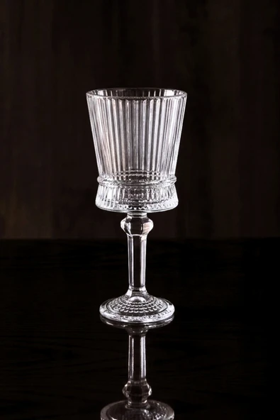 PLT Design Heren 6'lı Kristal Ayaklı Kahve Yanı Su Ve Meşrubat Bardağı 140ml ürün görseli 1