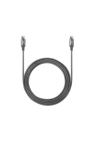 Ttec AlumiCable Type-C to Type-C 200cm 65W PD/QC Hızlı Şarj/Data Kablosu 2DK51UG Uzay Grisi Uzay Grisi ürün görseli 1
