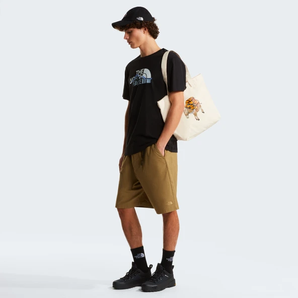 M MOUNTAIN LINE REGULAR SHORT SLEEVE TEE Black Black L - Resim 4