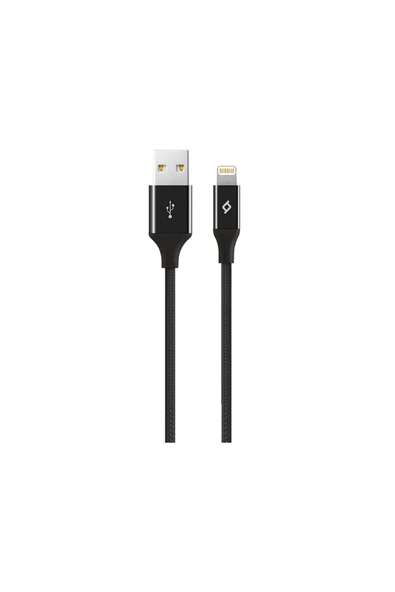 Ttec Alumicable Iph. Şarj Kablosu-siyah Siyah ürün görseli 1