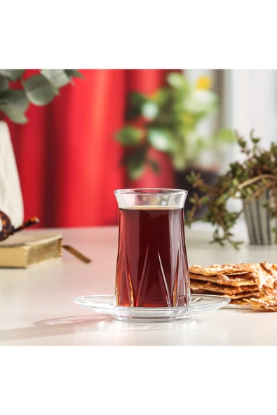 LAV Zoey Cam Çay Bardağı 6 Kişilik 165 ml ürün görseli 1