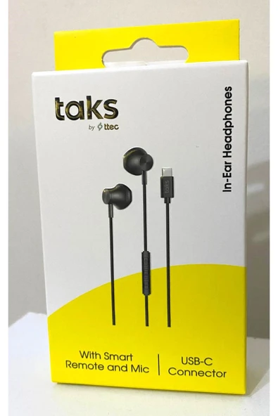 Ttec taks 5KMM126S Taks E30 Mikrofonlu Kulak İçi Kulaklık Siyah ürün görseli 1