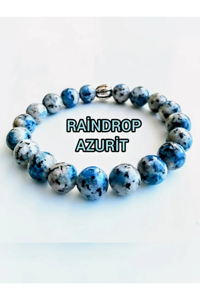 SEVER DOĞAL TAŞ RAİNDROP AZURİT 10 MM DOĞALTAŞ BİLEKLİK ürün görseli 1