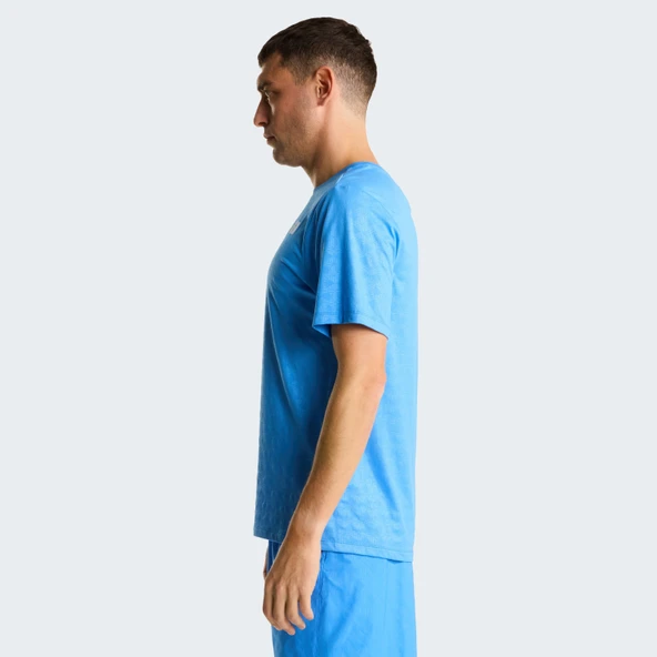 M 24/7 PENTADOME EMBOSSED REG SS TEE Blue Blue M - Resim 3