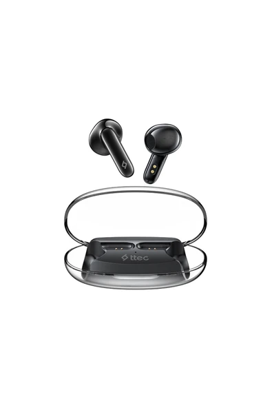 Ttec AirBeat Glace Gerçek Kablosuz TWS Bluetooth Kulaklık- 2KM170 Mineral Siyah ürün görseli 1
