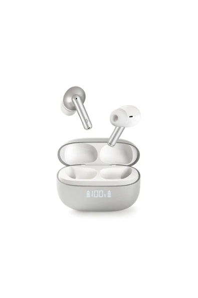 Ttec AirBeat Pro ANC LCD Gerçek Kablosuz TWS Bluetooth Kulaklık- 2KM159 Gri ürün görseli 1