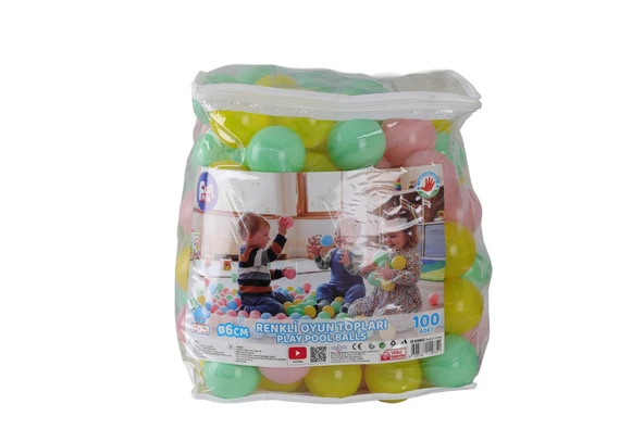 ER-6100BAG FUN PLAY SOFT RENK HAVUZ TOPLARI PVC ÇANTALI ürün görseli 1