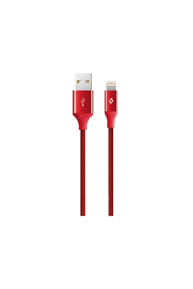 Ttec Kırmızı Alumicable iPhone Uyumlu Şarj Kablosu 2dk16k Kırmızı ürün görseli 1