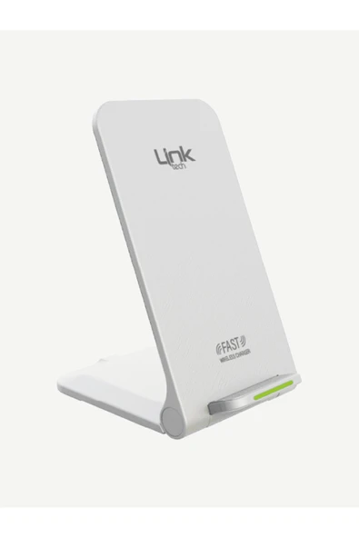 Linktech W515 15W Type-C Masaüstü Wireless Şarj Aleti & Telefon Tutacağı Beyaz ürün görseli 1