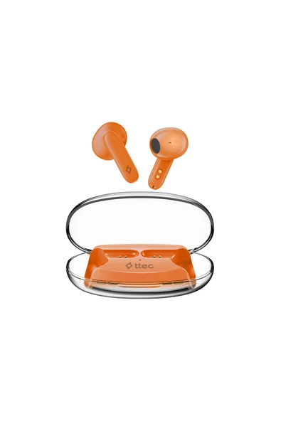 Ttec AirBeat Glace Gerçek Kablosuz TWS Bluetooth Kulaklık- 2KM170 Mercan Turuncu ürün görseli 1
